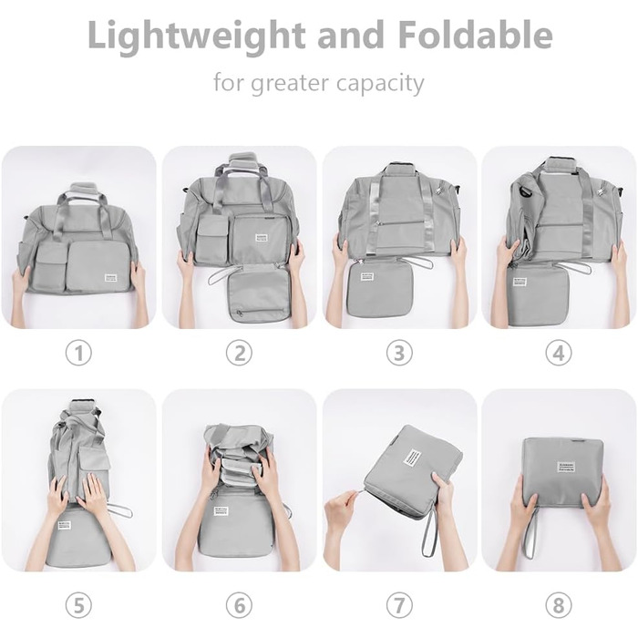 Спортивна сумка Flintronic 35L: водонепроникна дорожня сумка-валіза для подорожей, вихідних та спорту (з біркою) - синій (#5 сірий)