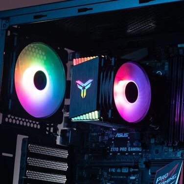 Jonsbo CR-1400 ARGB - Кулер для CPU з RGB підсвічуванням, 92мм, для Intel та AMD