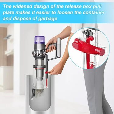 Dyson V11/V15/SV14/SV15/SV22 Replacement Dust Bin with HEPA Filter - Transparent & Reliable Vacuum Accessory