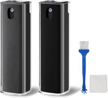 Очищувач екрану для телефону: 2 шт. (сірий + рожевий) | iPhone, монітор, планшет | з щіткою | 10 мл