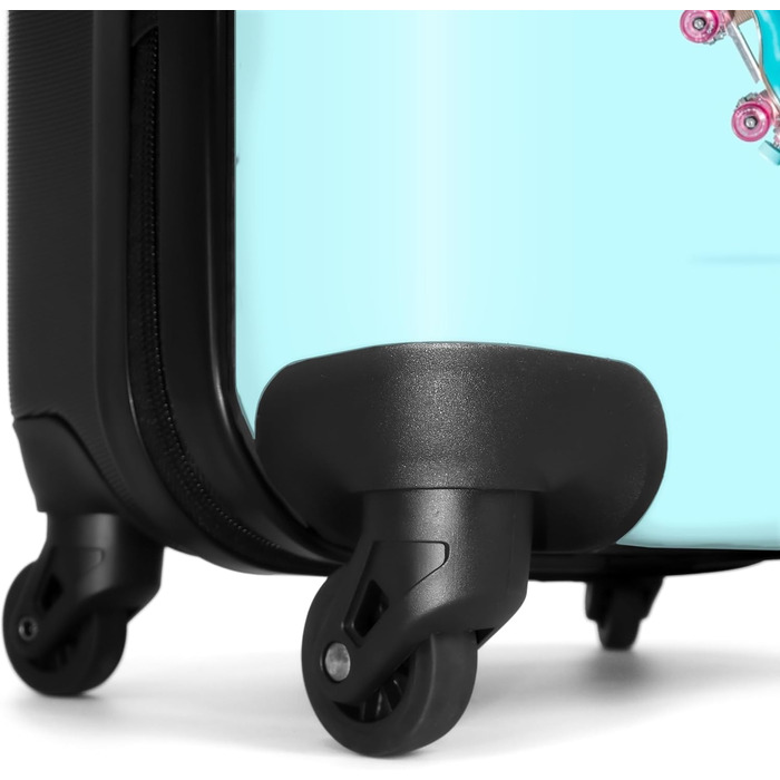 Дитячий валіза-роликовий колірний, 55x40x20 см, Handgepäck, персоналізований з іменем та ініціалами, легкий, для хлопчиків, з принтом 'Ренн-авто'