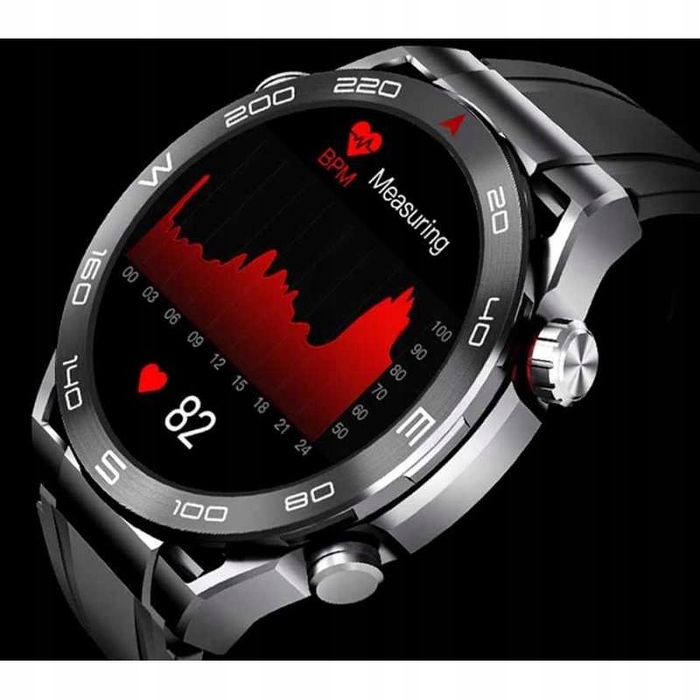 Чоловічий смартгодинник Smart-Trend SMARTWATCH PRO SILVER, чорний