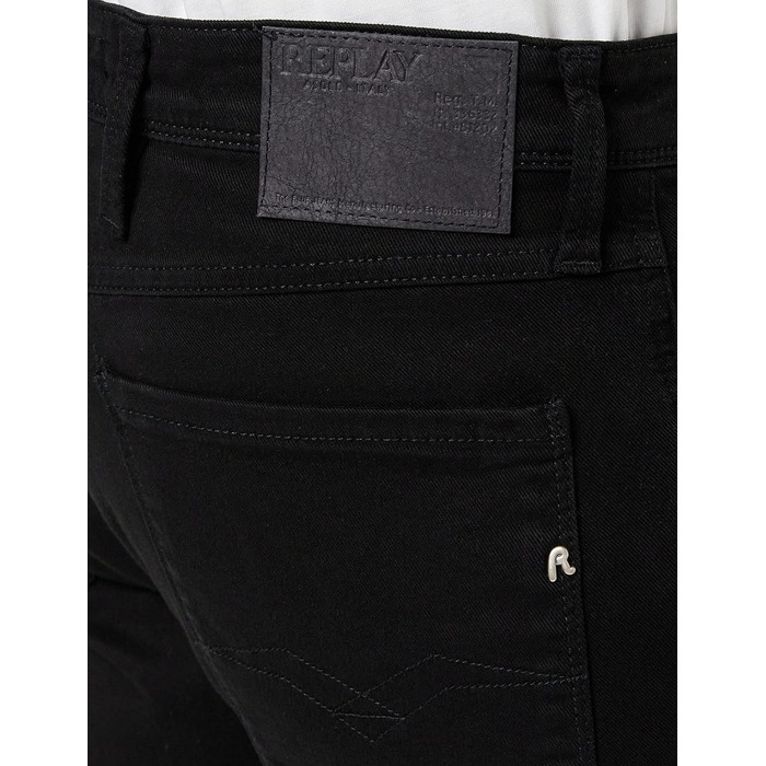 Чоловічі джинси Replay Anbass Slim-Fit з еластичним комфортом (33W / 30L, Чорний 098)