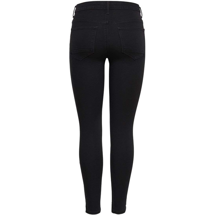 Джинси жіночі Only Kendell Skinny, чорні, висока посадка, укорочені, розмір XXL/32L
