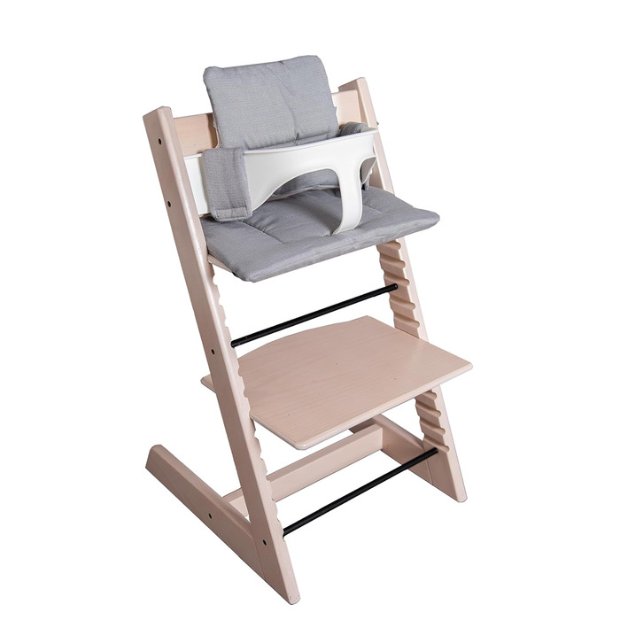 Набір подушок для стільчика Hoppediz, сумісний зі Stokke Tripp Trapp, 2 предмети, 100% органічна бавовна, дизайн Kos