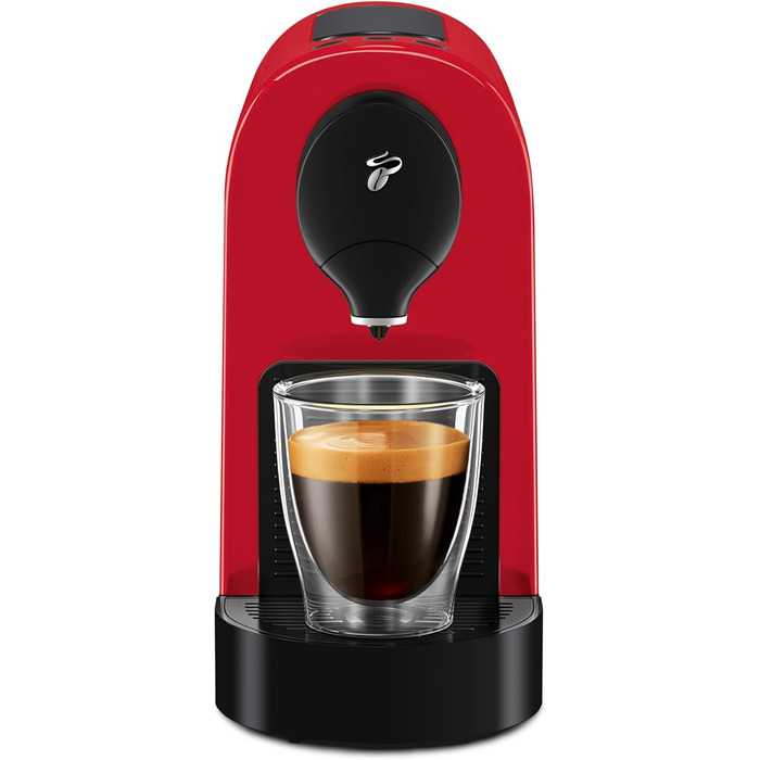 Кавова капсульна машина Tchibo Cafissimo Pure Plus, 0,8 л, 1250 Вт, для еспресо, кави та кафе крема, червона