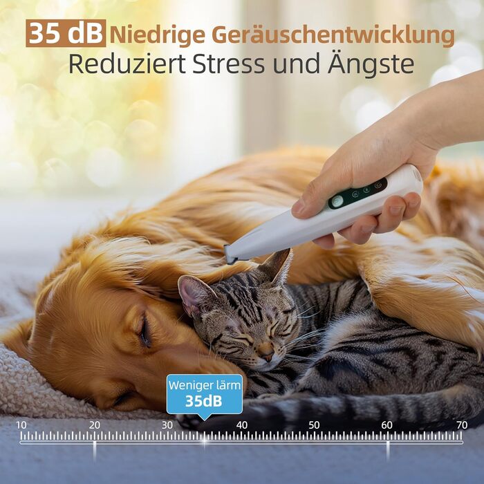 Триммер для собак ALL FOR PAWS з LED-підсвічуванням – 18 мм, тихий (35 дБ), водонепроникний (IPX4), USB, для догляду за лапами, вухами, обличчям та спиною