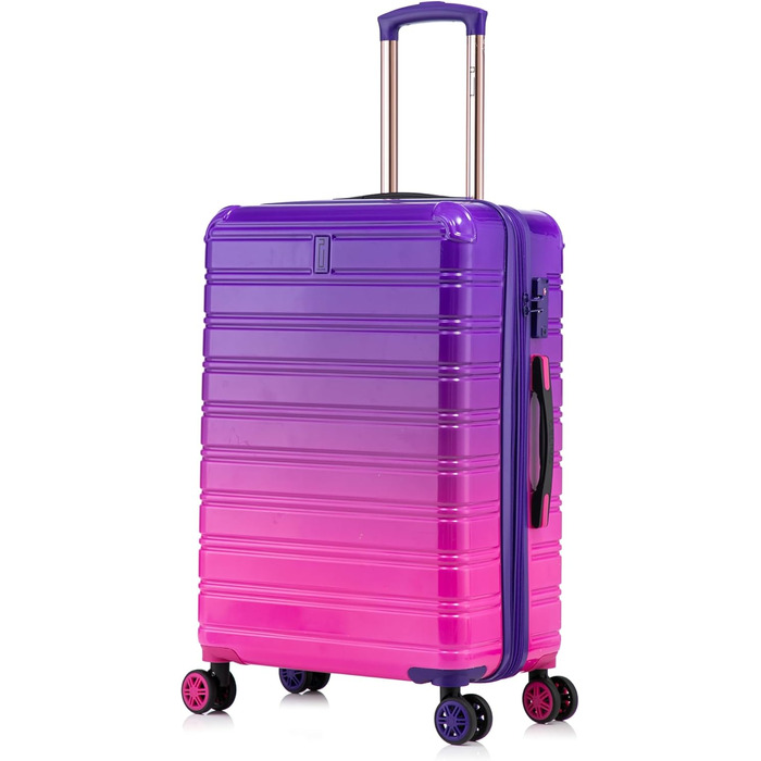 Набір валіз з полікарбонату 3 шт. | Кабінський, середній та великий кофри | Набір валіз | Турквіс (65 см)