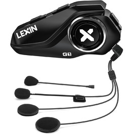 Bluetooth-гарнітура для мотошолома LEXIN G1, Bluetooth 5.0, HD динамік, шумозаглушення DSP/CVC, для музики, навігації та дзвінків, голосовий асистент, одиночна упаковка