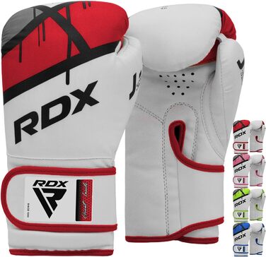 Боксерські рукавички для дітей RDX Junior, Maya Hide, вентильована долоня, для спарингу, кікбоксингу, ММА, 6OZ, зелені