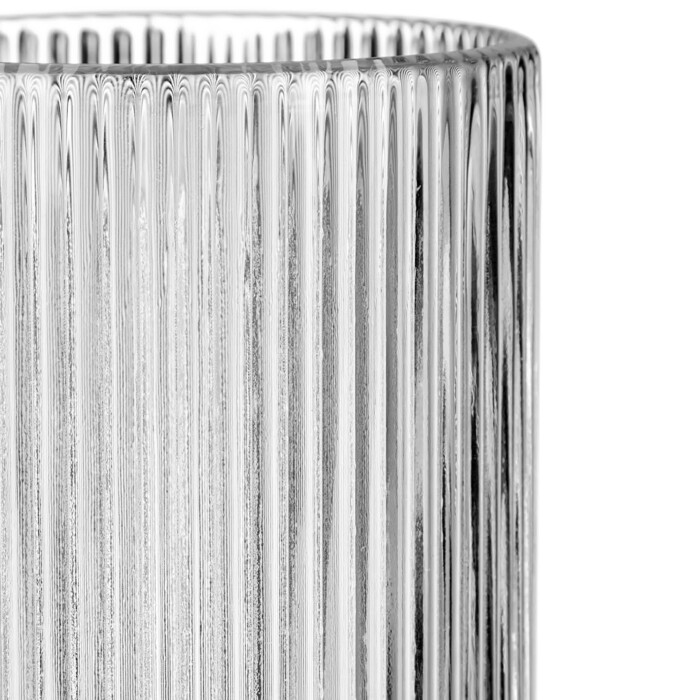 Relaxdays Decorative Glasses, Ribbed, Set of 4