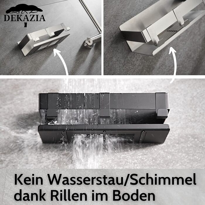 DEKAZIA® Shower Shelf without Drilling | Shower Shelf without Drilling Shower Basket without Drilling Bathroom Shelf without Drilling Shower Shelf Shampoo Holder for Shower Storage Bathroom Shelf without Drilling
