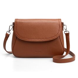 Сумка жіноча через плече Befen зі шкіри, середнього розміру, RFID-захист, коричнева. Кросбоді, сумка на плече