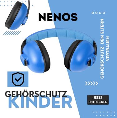ESTRO навушники для захисту від шуму для дітей - навушники для захисту вух для малюків EM1 (Блакитний)