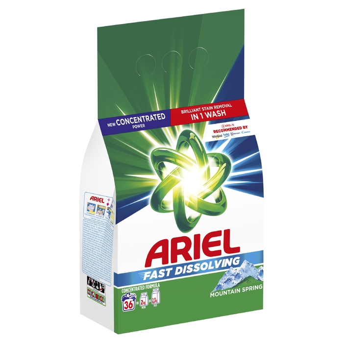 Пральний порошок Ariel «Гірська свіжість», 1,98 кг, 36 прань