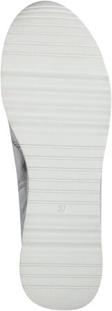 Жіночі кросівки Marco Tozzi, срібні, на шнурівці, веганські, 39 EU