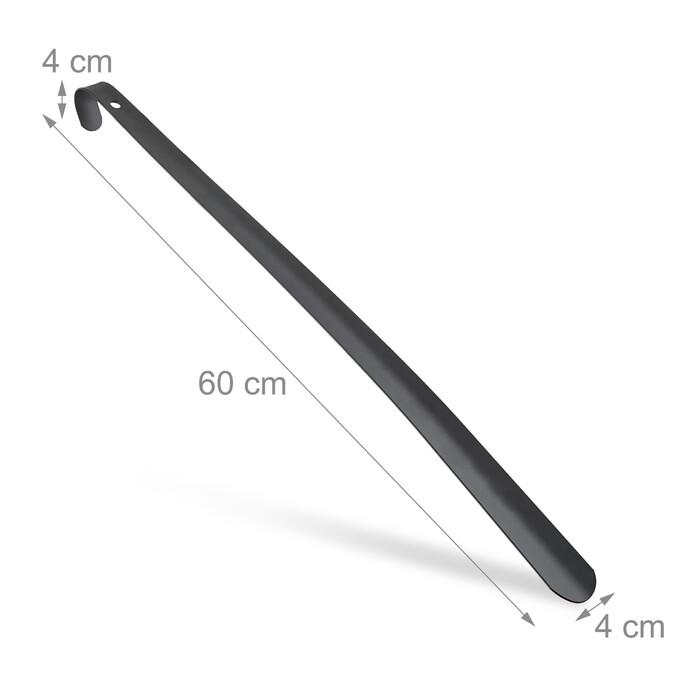 Relaxdays Metal Shoehorn - Black