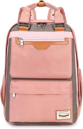 Рюкзак Myhozee для жінок та чоловіків: водонепроникний, з відділенням для ноутбука 15.6 дюймів, антикрадійний, для навчання, подорожей, роботи (Рожевий)