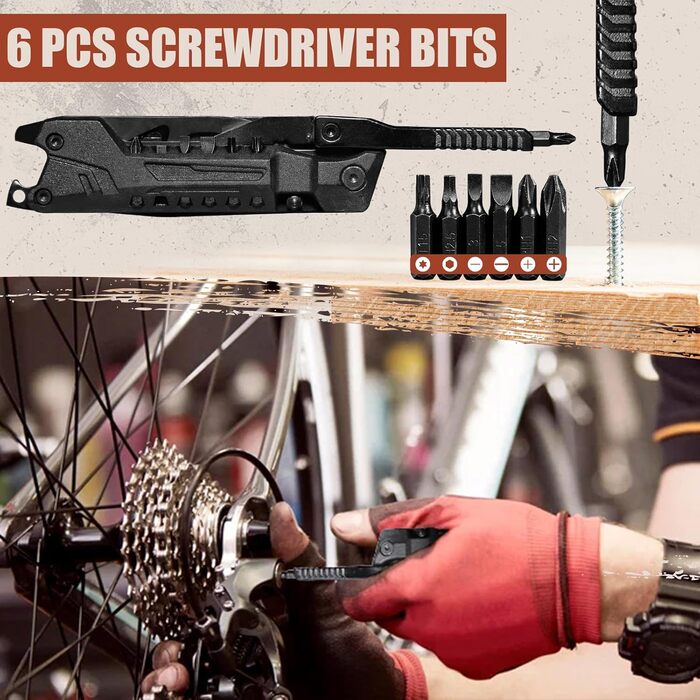 Freelander 21-in-1 Folding Multitool - Pliers, Knife, Saw, Screwdriver Bits, Camping Gear with Nylon Pouch for Outdoor Use, Men's Gift