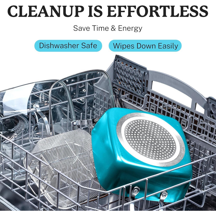 Набір посуду GOTHAM STEEL 12 предметів: каструлі та сковорідки з антипригарним покриттям, кераміка, блакитний, PFOA-free