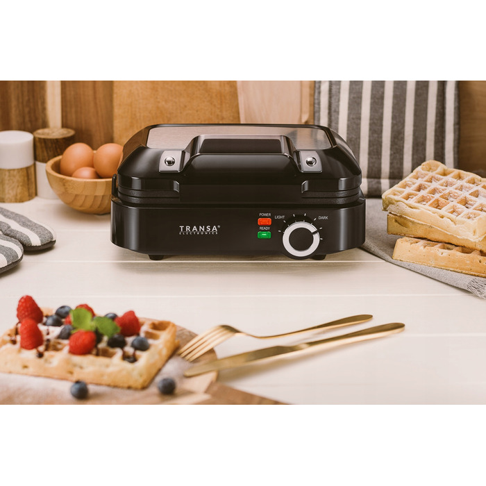 Вафельниця Transa Electronics TE-32 2200 Вт, чорна