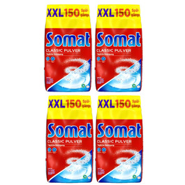 Порошок для посудомийних машин Somat Classic з лимоном для щоденного очищення, 4 x 3 кг