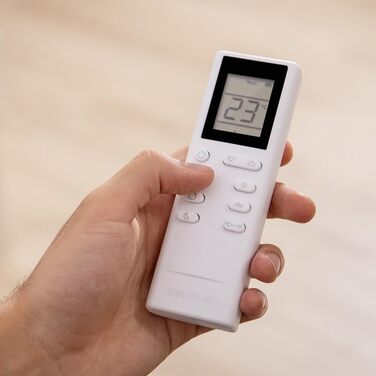 Мобільний кондиціонер Cecotec ForceClima 9000 BTU з тепловим насосом, охолодження до 25 м², Wi-Fi, пульт керування, LED-дисплей, 5 режимів, 2 швидкості, таймер