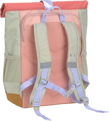 Дитячий рюкзак LÄSSIG з нагрудним ремінцем, 12 літрів, водонепроникний, Rolltop, зелено-блакитний