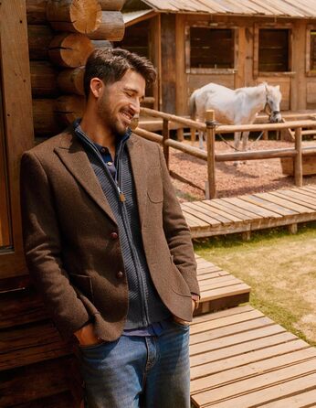 Кардиган чоловічий PJ PAUL JONES з блискавкою та стійким коміром, великий в'язання (M, антрацитний сірий)