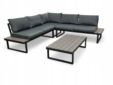 Комплект садових меблів Ideal Garden, метал, сірий, 3 предмети
