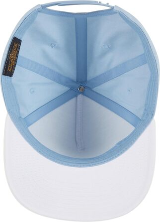 Кепка бейсболка Flexfit Unisex Classic 5 Panel Snapback, універсальний розмір, блакитний/білий