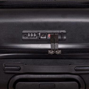 Чемодан ручної поклажі PackPro T20 (56x37x22 см) з ABS пластику, TSA-замком та 4 колесами. Чорний, з внутрішніми відділеннями та світлом. Міцний, надійний.