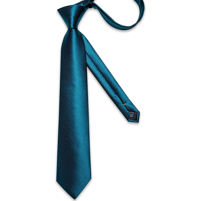 Набір краватка, нагрудна хустинка та запонки DiBanGu для весілля та офіційних заходів (синє)