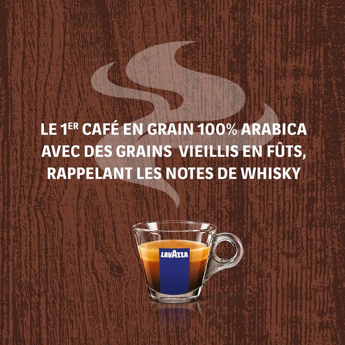 Кава в зернах Lavazza Crema e Gusto, суміш арабіки та робусти, темне обсмажування, інтенсивність 7/10, 1 кг