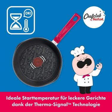 Каструля Tefal Chefclub Brat 16 см з антипригарним покриттям Titanium, індукційна, з термоіндикатором (зелена)