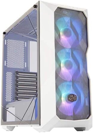 Корпус для ПК Cooler Master MasterBox TD500 Mesh ARGB, 3 вентилятори 120 мм, загартоване скло, білий