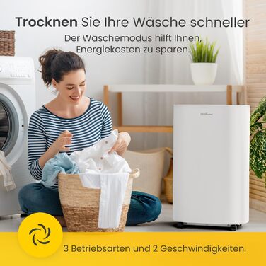 Електричний осушувач повітря Cosi Home - 25 л/добу, з датчиком вологості, таймером, для захисту від вологи та плісняви