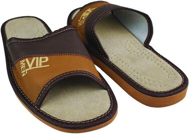 Чоловічі тапочки APREGGIO з натуральної шкіри – комфортні та зручні, розмір 40-46 (EU), колір бронзовий