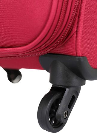 Чемодан тканинний BEIBYE, комплект, ручна поклажа 54 см, з кодовим замком (бордовий)