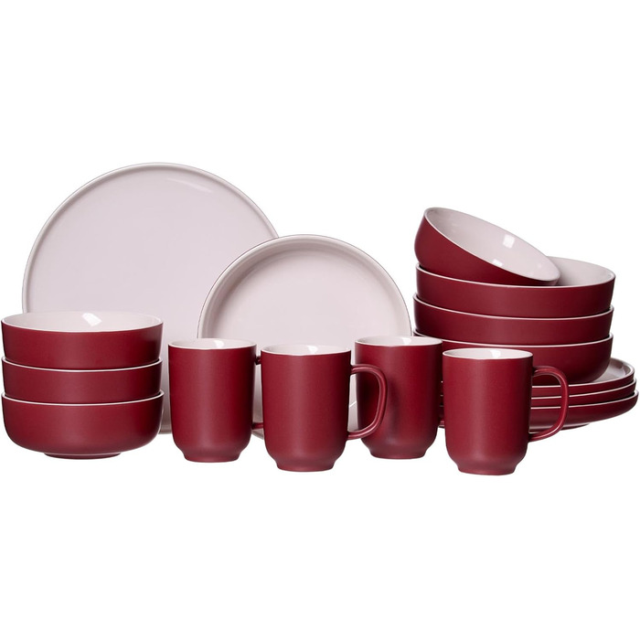 Сервіз комбінований Ritzenhoff & Breker Jasper, 16 частин, колір Ягода