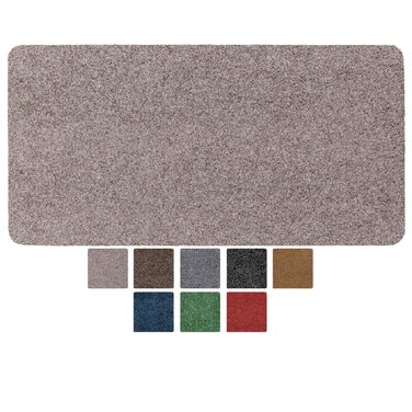 Килимок для дому ANRO: антиковзаючий, миючий, для входу, 80 x 40 см, бежевий