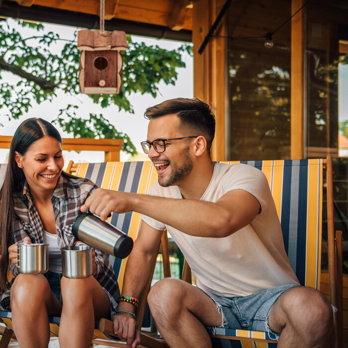 Relaxdays Міні шпаківня з натурального дерева