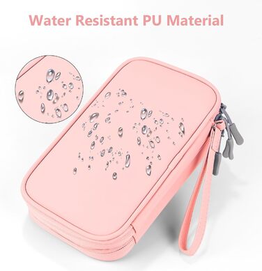 Органайзер для подорожей DDgro, водонепроникна сумка для аксесуарів, чорний, розмір L (рожевий, розмір M)