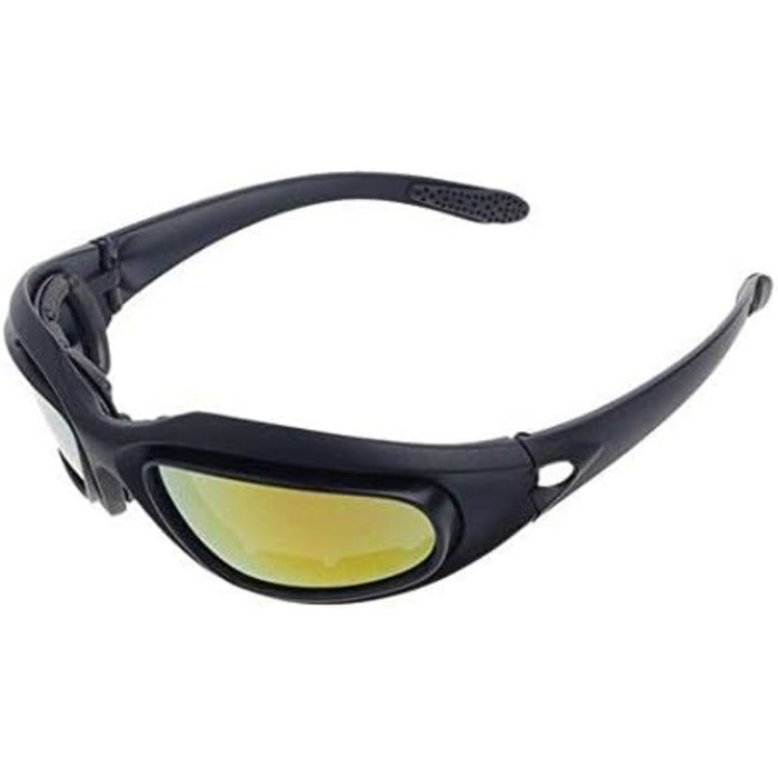 Polarized Driving Riding Lens Sunglasses with 4 Lenses for Motorcycle Bicycle Outdoor Activity Sport Hunting Military