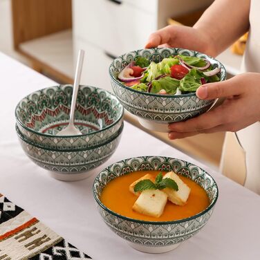 Сервіз столовий порцеляновий Vancasso MANDALA 16 предметів, комбінований, ручної роботи, для 4 осіб, богемський стиль