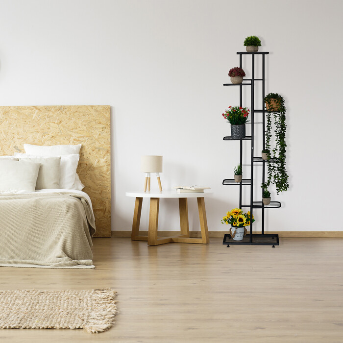 Металевий стелаж для квітів Relaxdays на 8 полиць