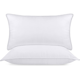 Utopia Bedding Pillow Set (2 Pack), 40 x 70 cm Sleeping Pillow, Breathable and Soft Pillow (White) 40x70 cm (2 Pack) White 2