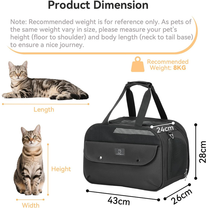 Транспортний бокс для тварин на 4 місця: кіт, собака. Підходить для перевезень літаком/автомобілем. Легкий, з надійними застібками та 4 сітками. Чорний колір.