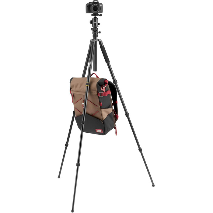 Штатив National Geographic Foto з моноподом, карбон, 5 секцій, 8 кг, кулькова головка, швидкозмінна платформа, для фото та відео