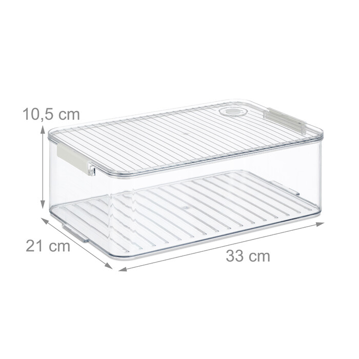 Relaxdays Refrigerator Organizer 3-Piece Set